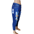 Plėšyti moteriški džinsai "Ourmes", modelio ilgis iki kulkšnies