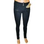 Moteriški juodi džinsai LEXXURY, moto stiliaus