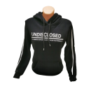 Moteriškas džemperis su gobtuvu juodas, Undisclosed